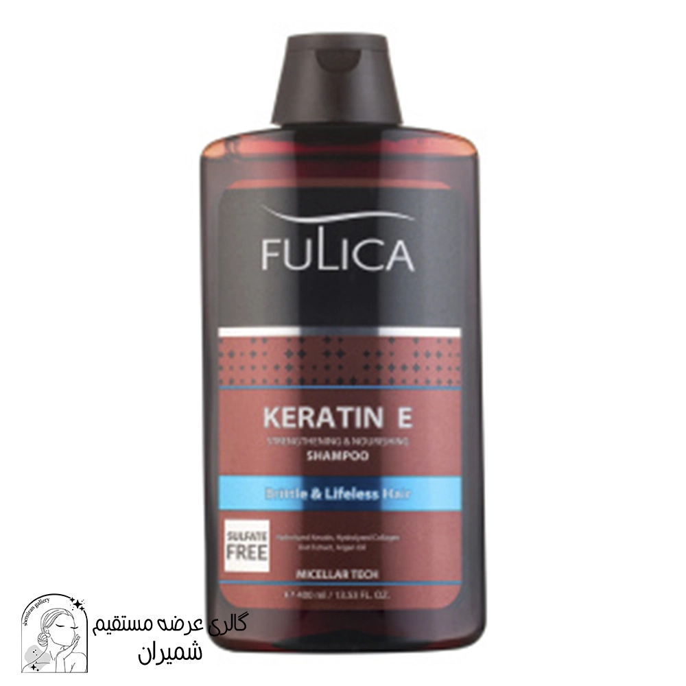 شامپو مو تقویت کننده فولیکا مدل Keratin E حجم 400 میلی‌ لیتر