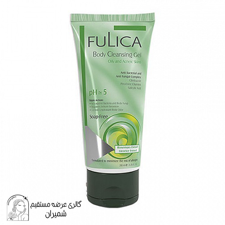 شامپو بدن فولیکا (Fulica) مخصوص پوست های چرب حجم 200 میلی لیتر