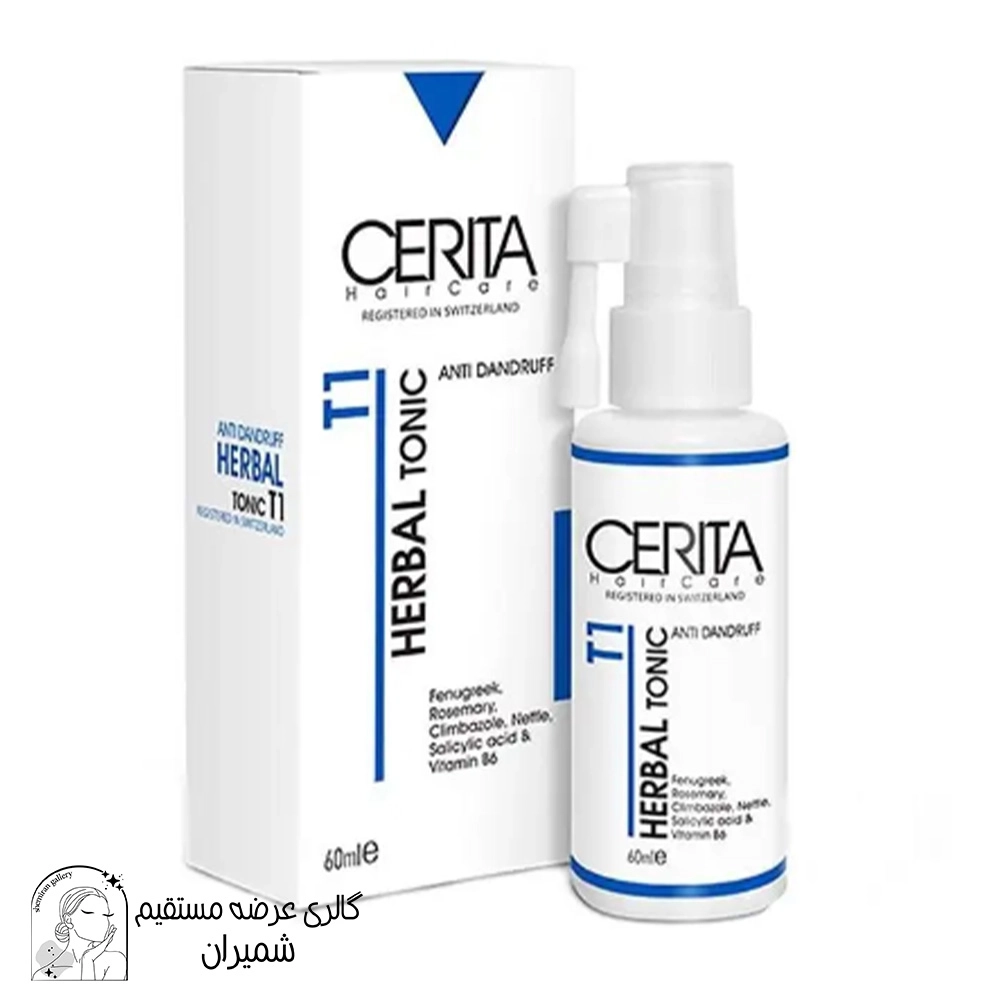 هیرتونیک گیاهی T1 سریتا (Cerita) مدل Herbal حجم 60 میلی‌لیتر